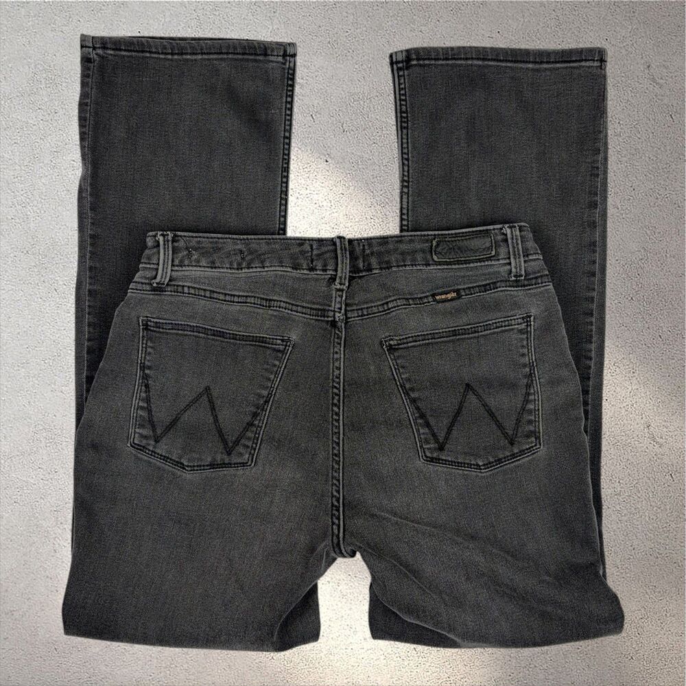 Wrangler High Rise Bold Bootcut Jeans Women's 12x30 Black Western Casual Y2K EUC